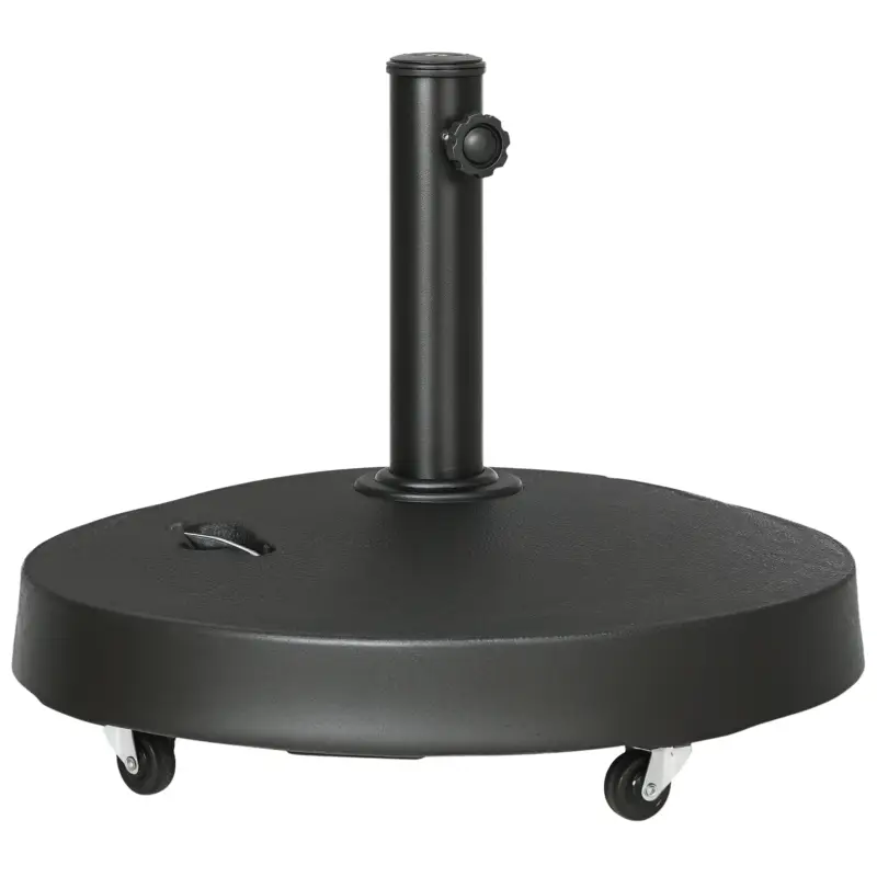 Lichidare de stoc Outsunny Baza pentru Umbrela de 23.5kg con 2 Manivele si Roti