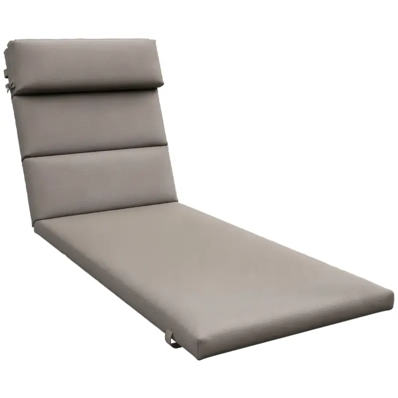 Outsunny Perna pentru sezlongul de exterior, Gri inchis Reducere extra