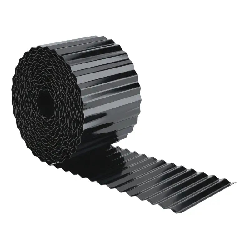 Lichidare de stoc Outsunny Gard metalic pentru grădină 650x20 cm din oțel galvanizat, rezistent, pentru grădină, curte, terasă, gazon, gri închis