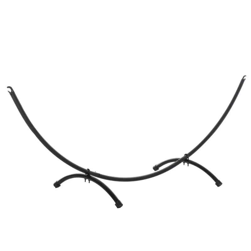Outsunny Structura pentru Hamac Universal de 3m, Suport din Metal, 300x90x100cm, Negru Doar azi