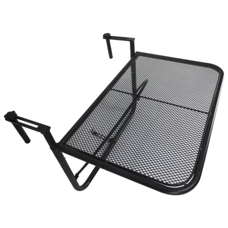 Reducere specială Outsunny Masuta Suspendabila pentru Balcon 60×56,5×45 cm – Negru