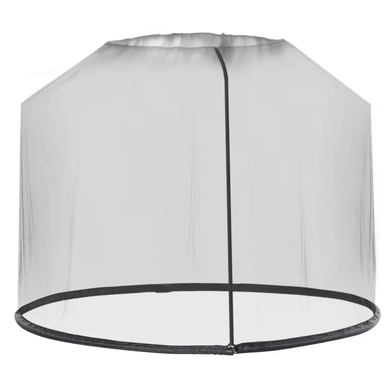 Outsunny, Plasă anti țânțari pentru umbrelă, Pentru Aer Liber, Material tip plasă, Oxford, 300cm x 300cm x 230cm, Negru Disponibil imediat