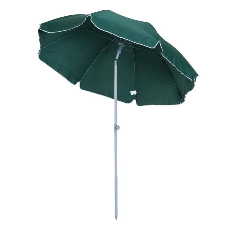 Outsunny Umbrela de Gradina cu acoperis inclinabil, Φ220cm Culoare verde Inchis Super ofertă