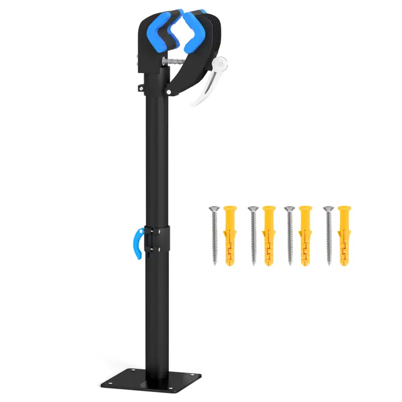 Livrare expres HOMCOM Suport de reparații bicicletă reglabil pe înălțime, clemă rotativă 360°, capacitate max. 25 kg, 41-60x13x13 cm, negru