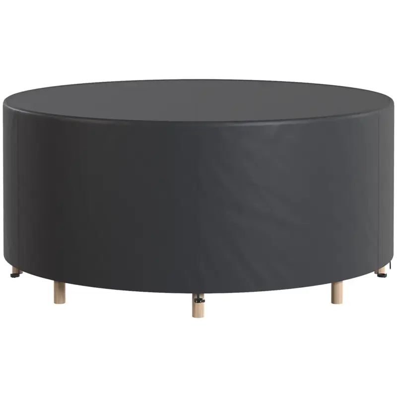 Super ofertă Outsunny Husă protecție pentru mobilier de grădină, rezistentă la iarnă, impermeabilă, anti-UV, prelată 420D țesătură Oxford Ø214x70Hcm Negru