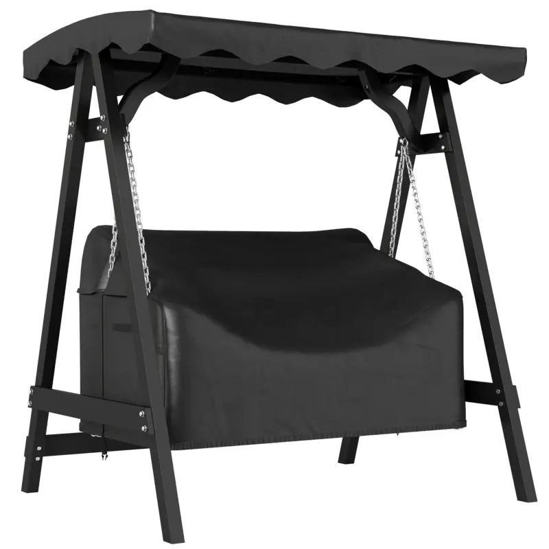 Ieftin Outsunny Husă pentru leagăn de grădină 2 locuri, husă de protecție impermeabilă, rezistentă la vânt și la UV, material Oxford 420D