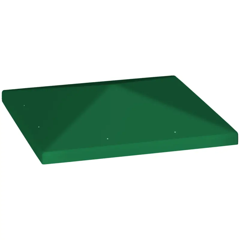 Outsunny Acoperiș pentru Foișor de Grădină 3x3 m din Material Textil Oxford 600D cu Orificii de Drenaj, Verde Discount