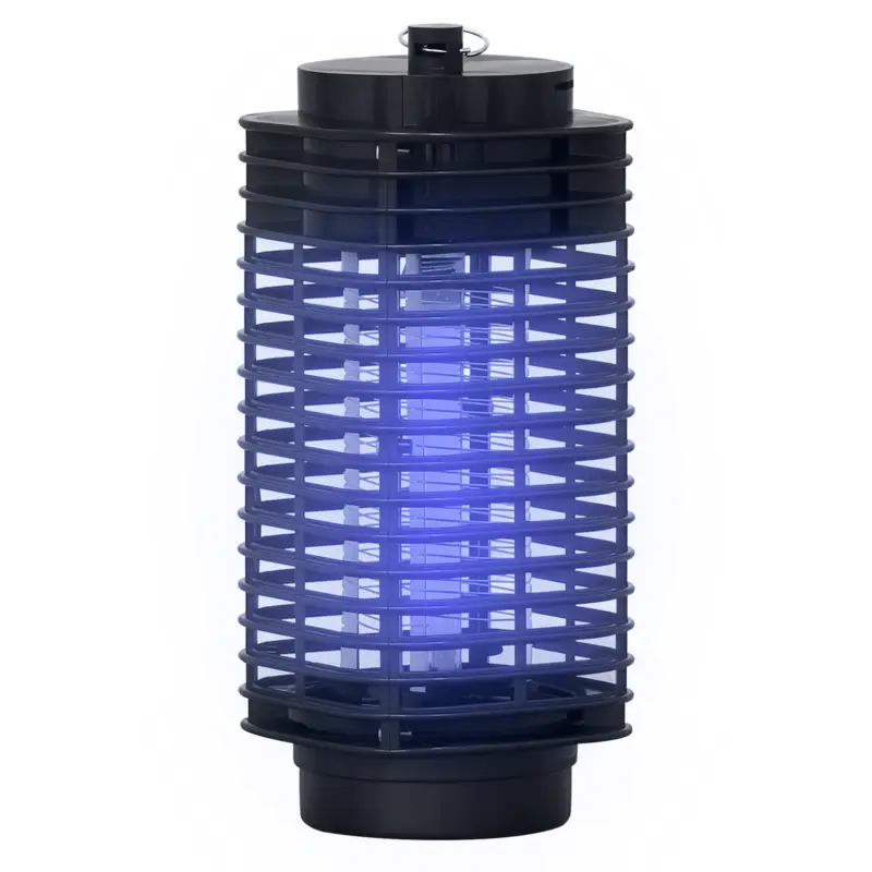 Calitate înaltă Outsunny Lampă Antițânțari cu Lumină UV, 3W, pentru Interior și Exterior, Negru