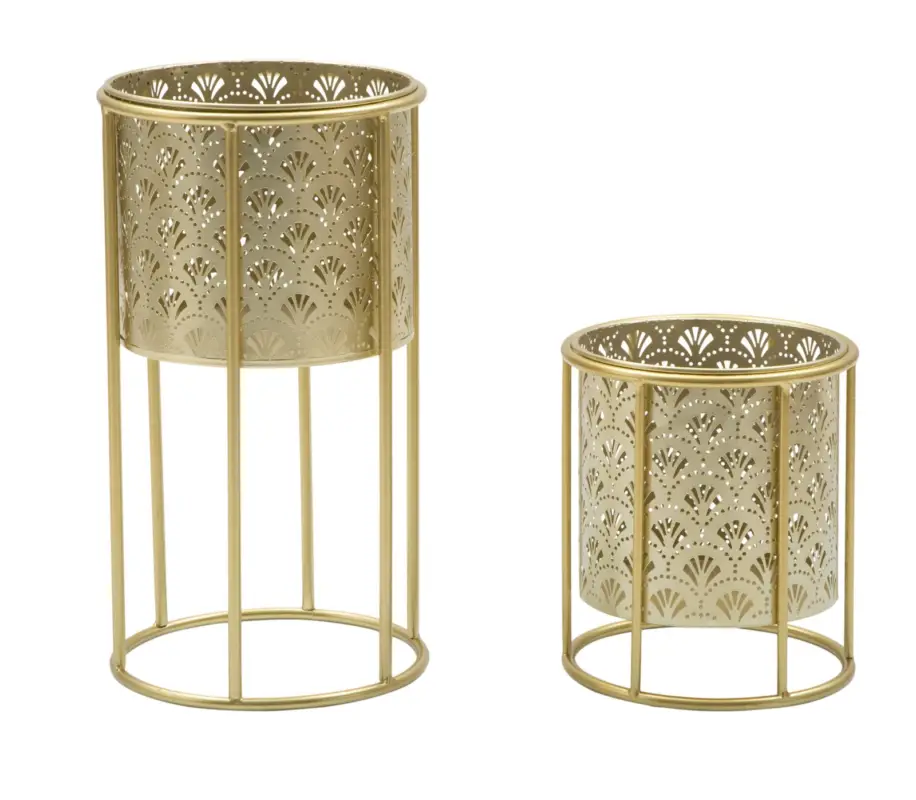 Reducere Mauro Ferretti Suport De Vaza Golvy Set 2 Buc -A- Cm Ø 21X40-19X22