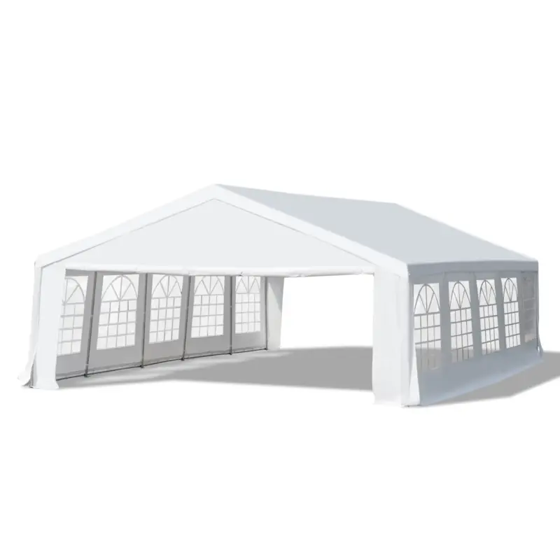 Outsunny Foisor de Gradina 10x6m Pliabil din Otel si Poliester,Alb Bestseller
