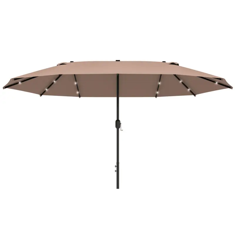 Ofertă exclusivă Outsunny Parasolar Oval Khaki 440 x 260 cm