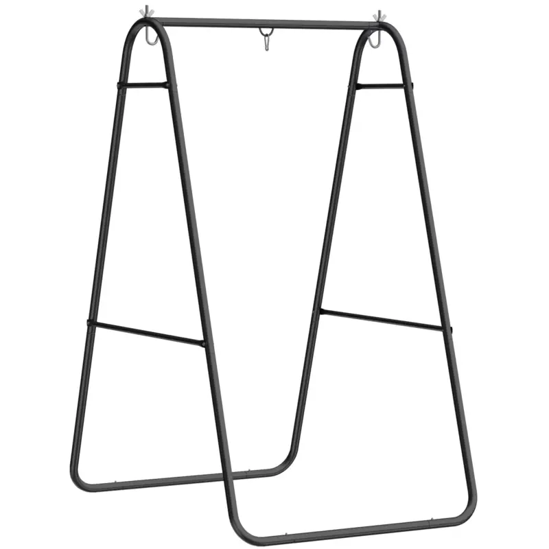 Outsunny Suport fotoliu suspendat, capacitate 150 kg, pentru interior și exterior, Negru Reducere specială