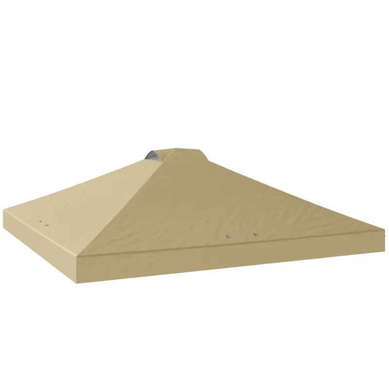 Outsunny Husă de înlocuire pentru tonelă 3 x 3 m UV50+ impermeabilă cu 8 orificii de drenaj 3 x 3 m, crem Preț promoțional