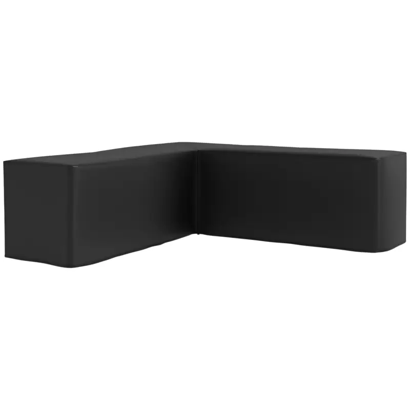 Outsunny Husă de Protecție Impermeabilă Salon de Grădină de Colț 420D Oxford Bâche Exterior Impermeabilă anti-UV 250L x 250l x 79H cm, Negru Cumpără acum