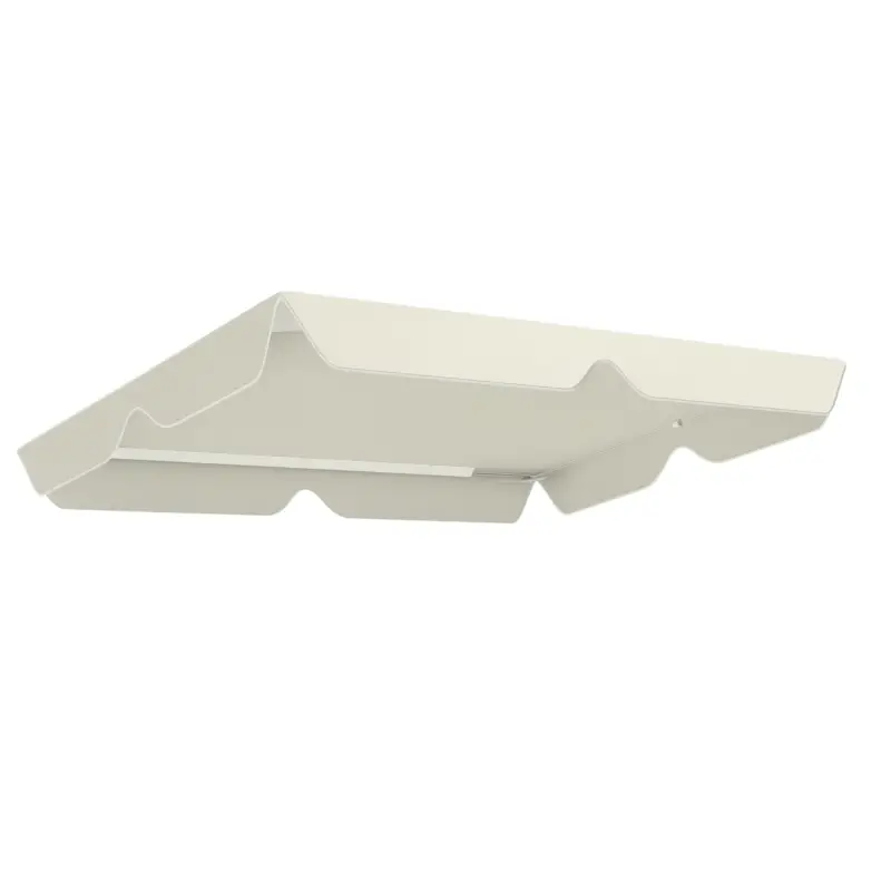 Plată securizată Outsunny Copertină de Rezervă Impermeabilă pentru Leagănul de Grădină cu 3 Locuri, 210x145 cm, Alb Crem