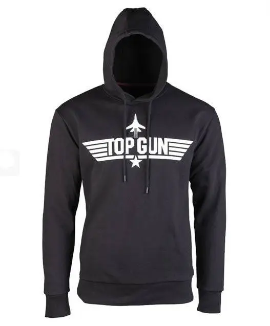 Hanorac Cu Gluga M.Druck "Top Gun" Black Calitate înaltă