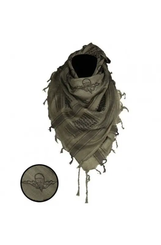 Ieftin Esarfa Shemagh Paratrooper Oliv-Black