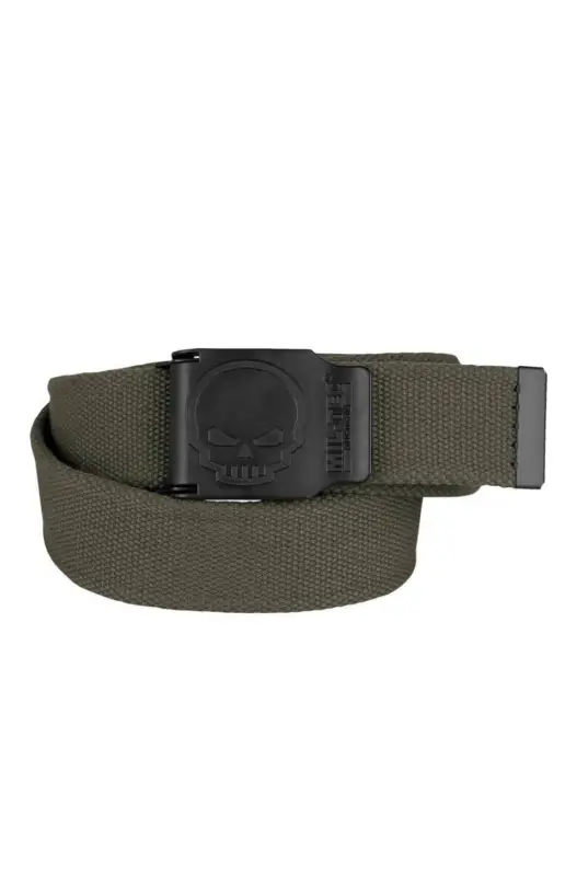 Retur ușor Centură OD 40 mm „Skull” – Stil Tactic, Detaliu Rebel și Construcție Rezistentă