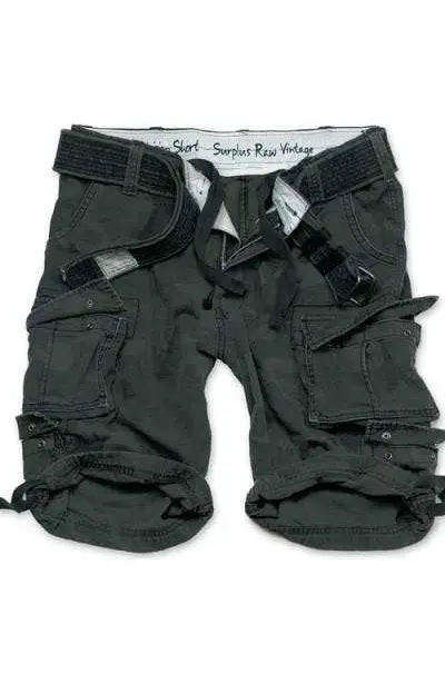 Bermude Raw Vintage Division Black Camo Ofertă
