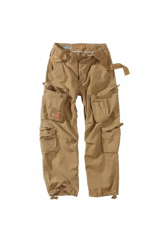 Livrare gratuită Pantaloni Raw Vintage Airborne Kaki
