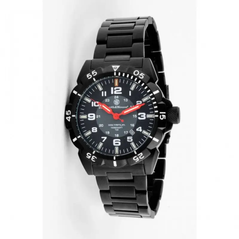 Ceas Militar Smith&Wesson Emissary Tritium Black Doar azi