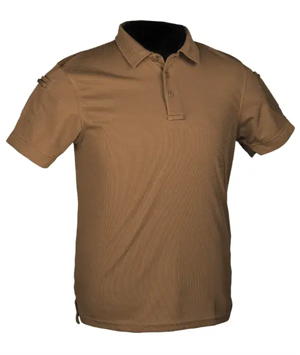 Tricou Tactical Polo Quickdry Coyote Doar azi