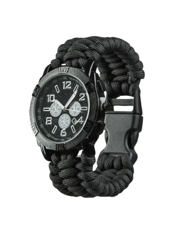Discount Ceas Paracord Uhr Black