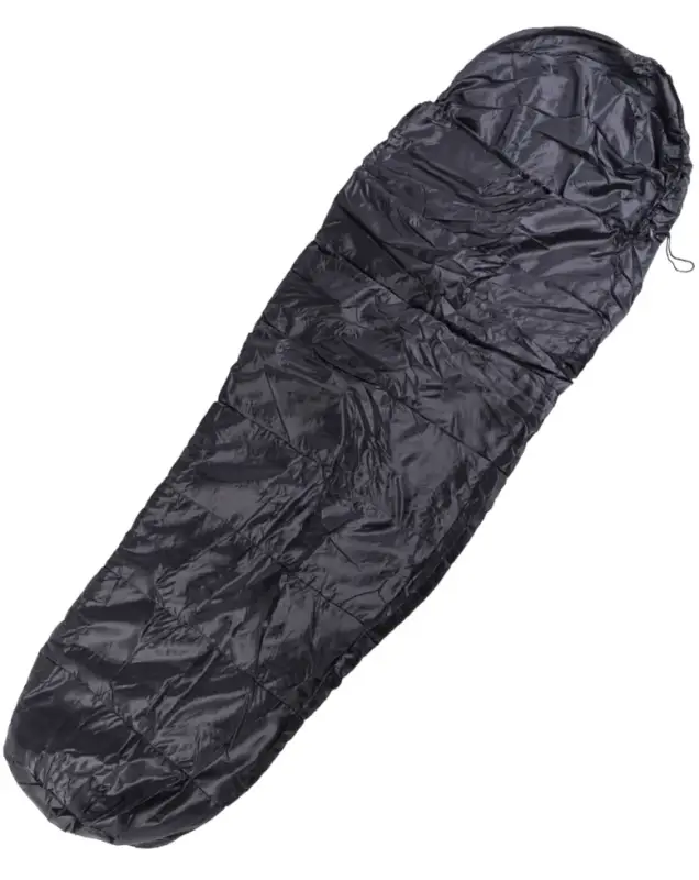Livrare gratuită Sac De Dormit Commando Negru