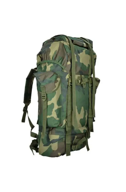 Rucsac Tactic German Woodland – 65L, Model Economic Inspirat din Echipamentele de Luptă Cel mai vândut