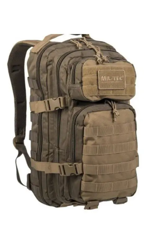Preț promoțional Rucsac Tactic US Assault Small Ranger Green/Coyote – 20L, Design Bicolor, Funcțional și Confortabil