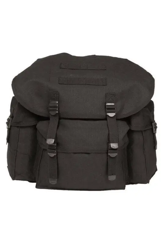 Rucsac German Negru din Bumbac – 25L, Design Clasic, Ideal pentru Oraș sau Școală Ieftin