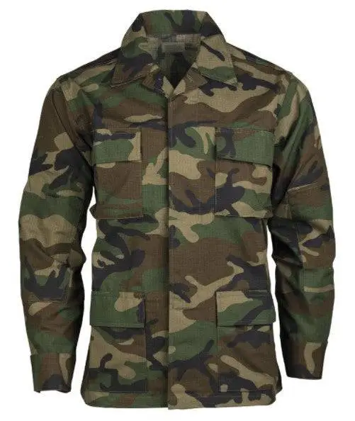 Veston Bdu Ripstop Camuflaj Woodland Cumpărături sigure