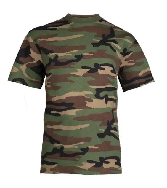 Tricou Copii Camuflaj Woodland Retur ușor