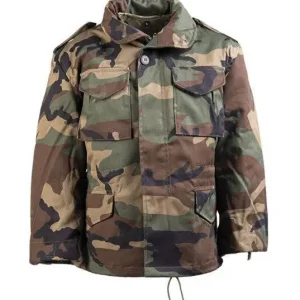 Veston Copii M65 Camuflaj Woodland Reduceri
