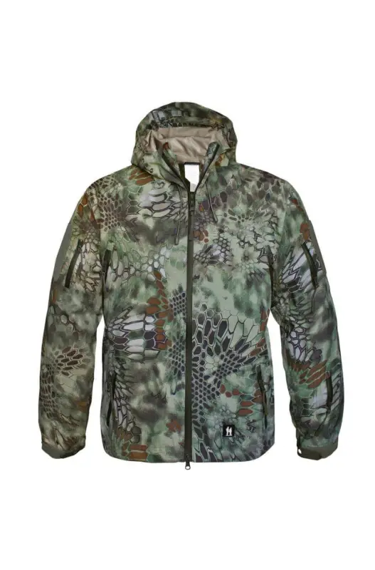 Ofertă exclusivă Jachetă Hardshell Respirabilă MANDRA® WOOD – Camuflaj Funcțional pentru Condiții Extreme