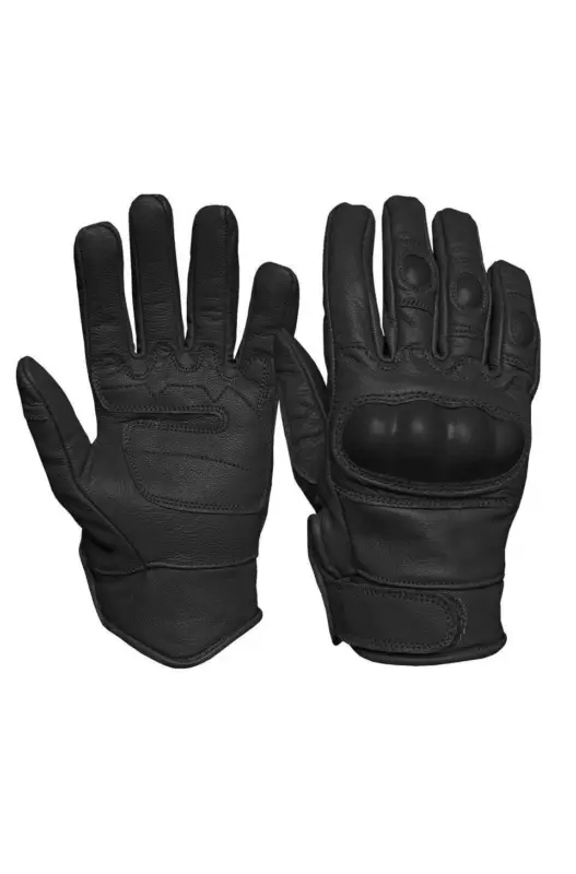 Manusi Tactice Mil-Tec Negre - Piele Naturală, Protecție Completă și Stil Militar Cumpără online