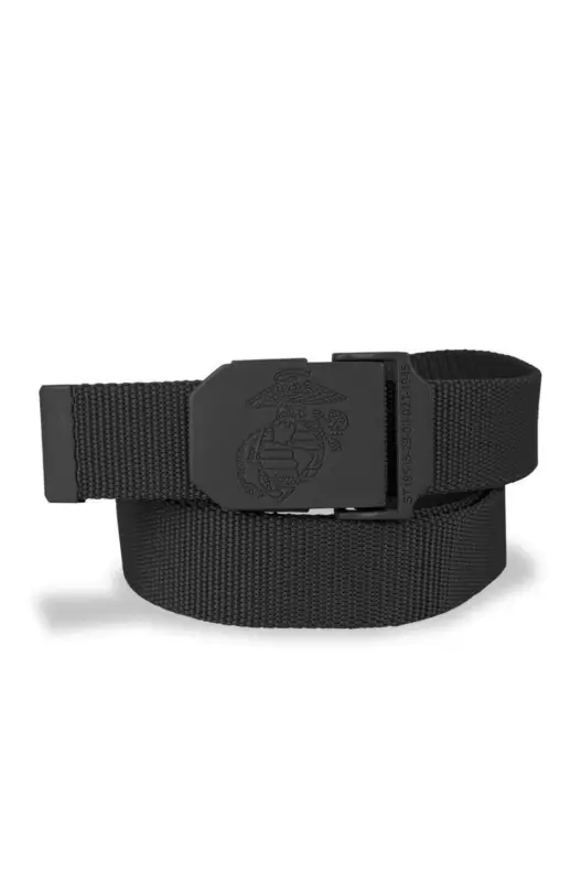 Reducere specială Centură Web USMC Neagră 30 mm – Discreție Tactică, Cataramă Zamak, Reglaj Rapid