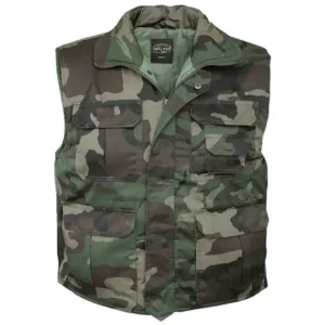 Vestă de tip Ranger camuflaj Woodland Reducere extra