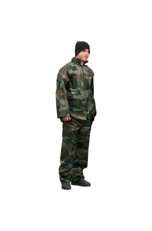 Costum de Ploaie CCE Camo – Ușor, Compact, Camuflaj Militar Francez Preferatul clienților