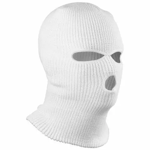 Preț mic Cagula 3 Gauri Tricot - Alb