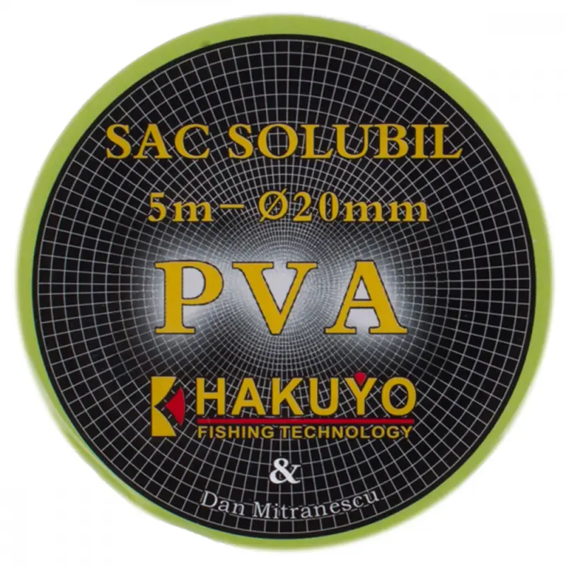 Noutate SAC SOLUBIL - PLASA PVA SOFT HAKUYO 20mm - 5m